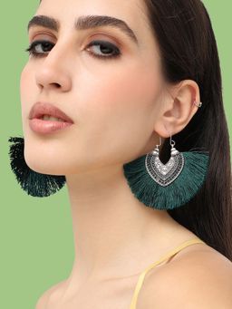 Sohi - Gold Plated Designer Party Hoop Earring for Women(4688)