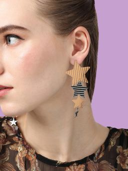 Sohi - Gold Plated Party Designer Drop Earring for Women(6730)