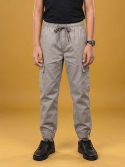 KiddoPanti - Cotton Green Solid Joggers