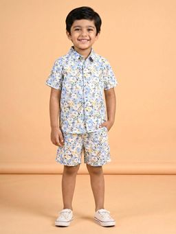 KiddoPanti - Boys Half Sleeve Printed Co-Ord Set