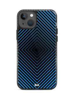 DailyObjects - Rhombus Aqua Stride 2.0 Case Cover For iPhone 13-6.1-inch