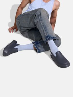 Neeman's - Unisex Grey Solid Cushers Clogs