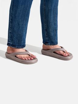 Neeman's - Unisex Grey Solid Cushers Flipflops