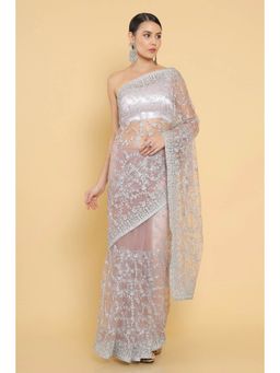 Soch - Purple Net Embellished Sequined with Unstitched