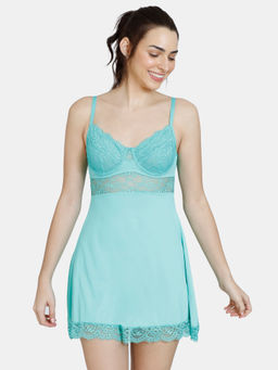 Zivame - Beautiful Basic Knit Poly Babydoll - Florida Keys