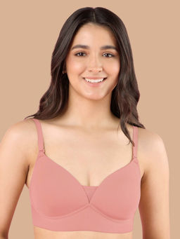 Nykd by Nykaa - Adapt360° Lift & Support Padded Non Wired Barely There T-Shirt Bra NYB362 D Rose