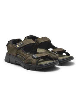 WOODLAND - Men Olive Green Casual Sandals
