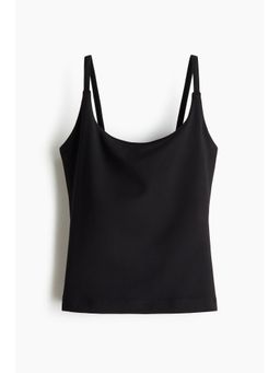H&M - Girls Black Slim Fit Sports top with SoftMove