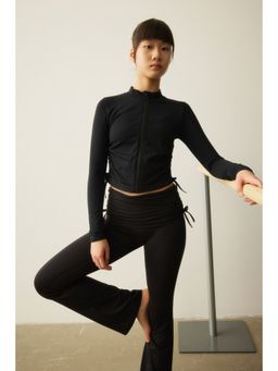 H&M - Girls Black Flared yoga leggings
