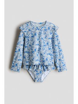 H&M - Girls Blue Printed swim set