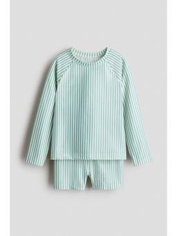 H&M - Boys Turquoise Printed swim set