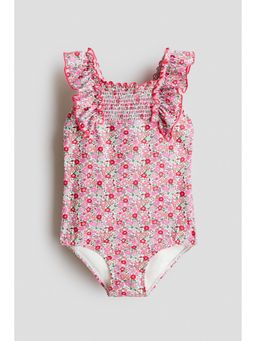 H&M - Girls Multi-Color Frill-trimmed swimsuit