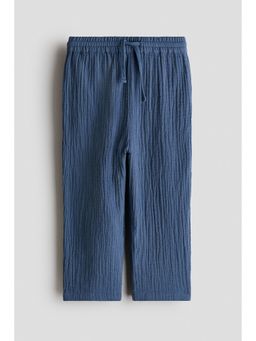 H&M - Boys Blue Cotton muslin joggers