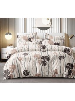 BAJO'S - 300 Tc King Bedsheet With 2 Pillow Covers Beige