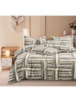 BAJO'S - 300 Tc King Bedsheet With 2 Pillow Covers Multi-Color