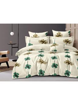 BAJO'S - 210 Tc Queen Bedsheet With 2 Pillow Covers White