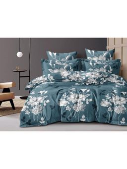 BAJO'S - 210 Tc Queen Bedsheet With 2 Pillow Covers Green