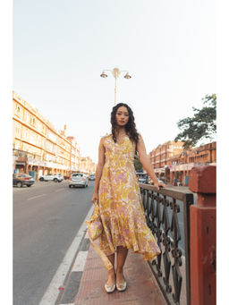 Anuvas - Wildflower Summer Midi Dress