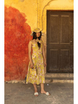 Anuvas - Twilight Floral Midi Dress