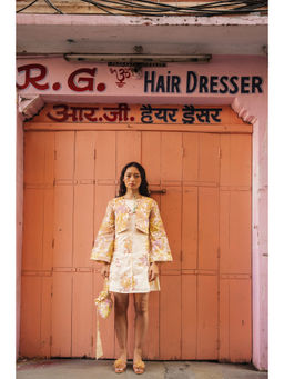 Anuvas - Whimsy Floral Mini Dress with Jacket (Set of 2)