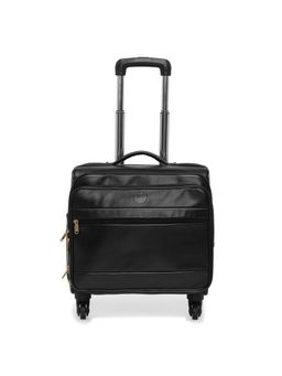 MBOSS - Faux Leather 4 Wheel Overnighter Laptop Trolley Travel Bag