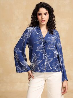 Kazo - Blue Fiore Shirt