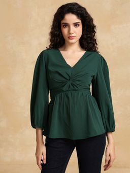 Kazo - Green Elenor Top
