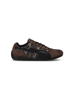 Puma - Unisex Brown Speedcat Camo Comfort Sneakers