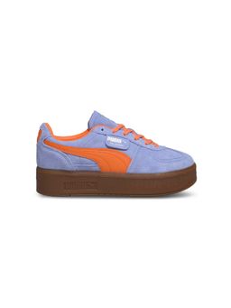 Puma - Women Blue Palermo Elevata Suede Sneakers