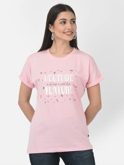 CRIMSOUNE CLUB - Women Pink Adventure T-Shirt