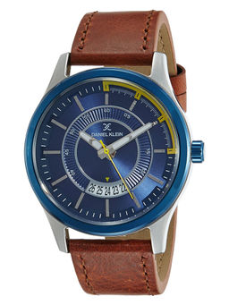 Daniel Klein - Blue Round Analog Watch For Men - DK11660 - 3