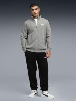 Puma - Grey Essentials Fleece Tracksuit