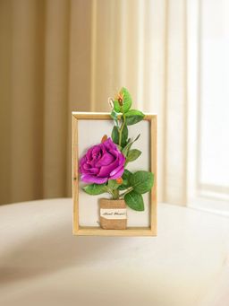 Ekhasa - Rose Flower Vase Pot with Artificial Flowers