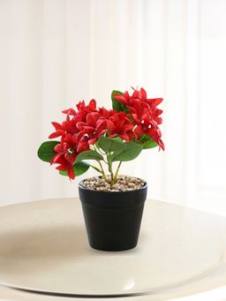 Ekhasa - Trident Lotus Flower Vase Pot with Artificial Flowers