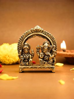 Ekhasa - 100% Pure Brass Laxmi Ganesh Murti