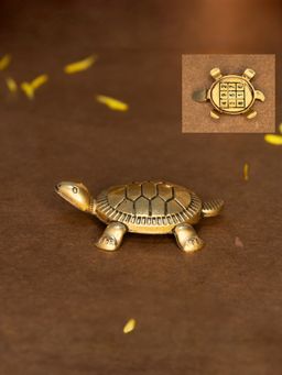 Ekhasa - 100% Pure Brass Feng Shui Tortoise for Good Luck