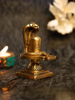 Ekhasa - 100% Pure Brass Shivling for Home Puja