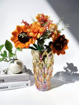 Ekhasa - 100% Crystal Glass Vase Flower Pot