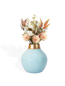 Ekhasa - Unbreakable Metallic Blue Flower Vase