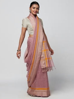 Fabindia - Cotton Silk Thread Border Sari