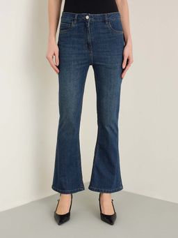 ELLE - Womens Blue Bootcut Fit Jeans