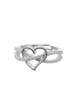 Sheer by Priyaasi - Sparking Heart Sterling Silver Ring