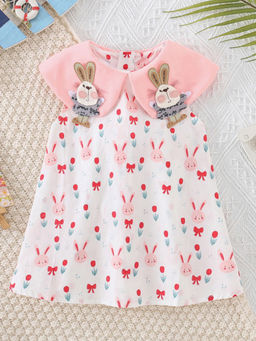 Hopscotch - Bunny Print Casual Dress
