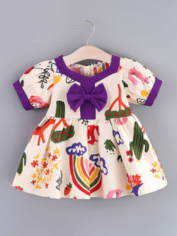 Hopscotch - All-Over Print Casual Dress
