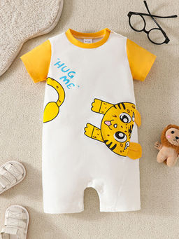 Hopscotch - Tiger Print Romper