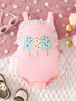 Hopscotch - Ice Cream Embroidered Onesie