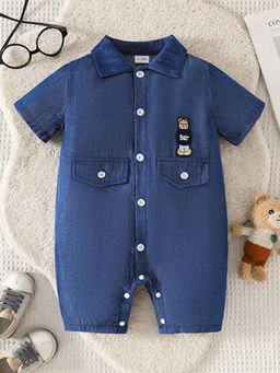 Hopscotch - Back Bear Applique Romper