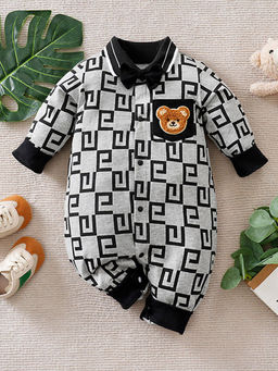 Hopscotch - All-Over Print Pure Cotton Bodysuit