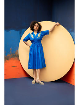 Amoh - Solana Blue Dress