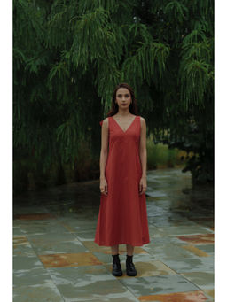 Taru Jaipur - Celeste Dress - Red